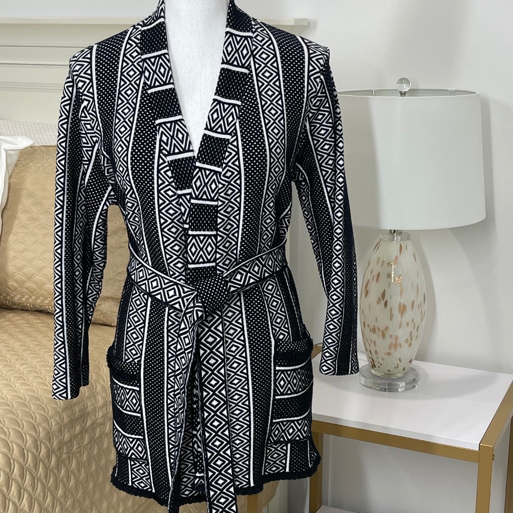 CWonder Wrap Jacket with Waist Tie Size Med